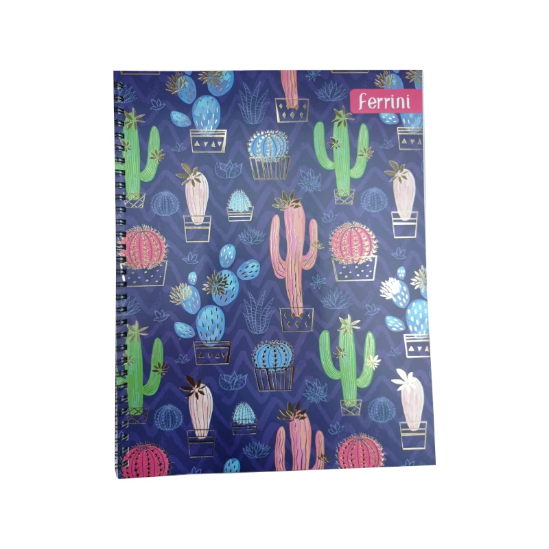 Cuaderno #3 1 Materia Ferrini Do Surtido Foil 100Hj Femenino