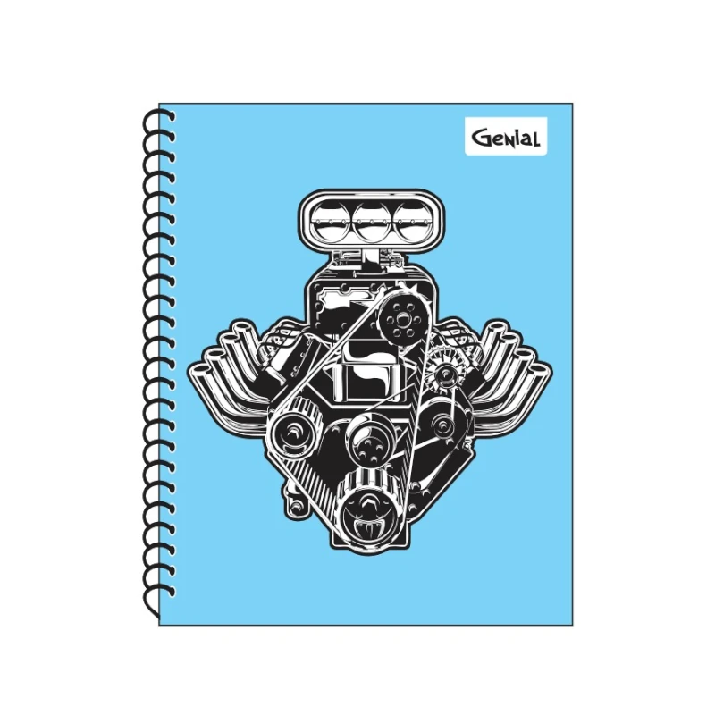 Cuaderno #3 2 Materias Genial Diseños Masculinos Relive