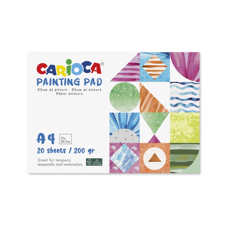 Block Tempera A4 200Gr 20Hojas Horizontal Carioca