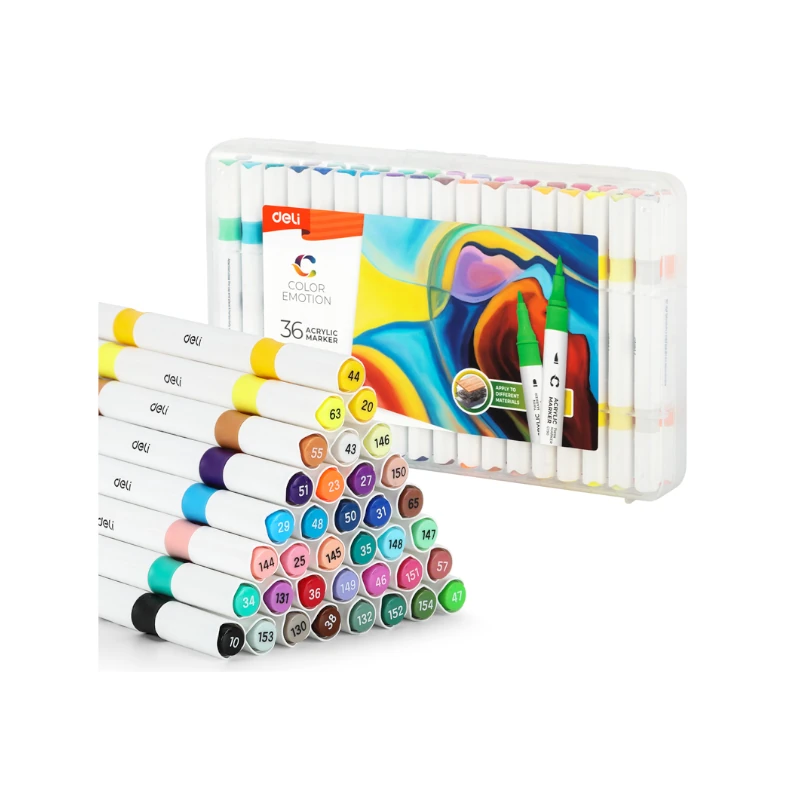 Marcador Acrilico Paquetes 36 Color Emotion