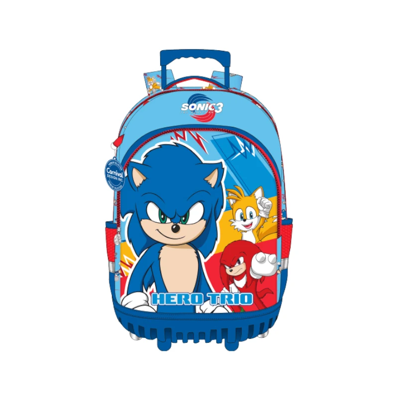 Mochila Con Rodos Sonic 16