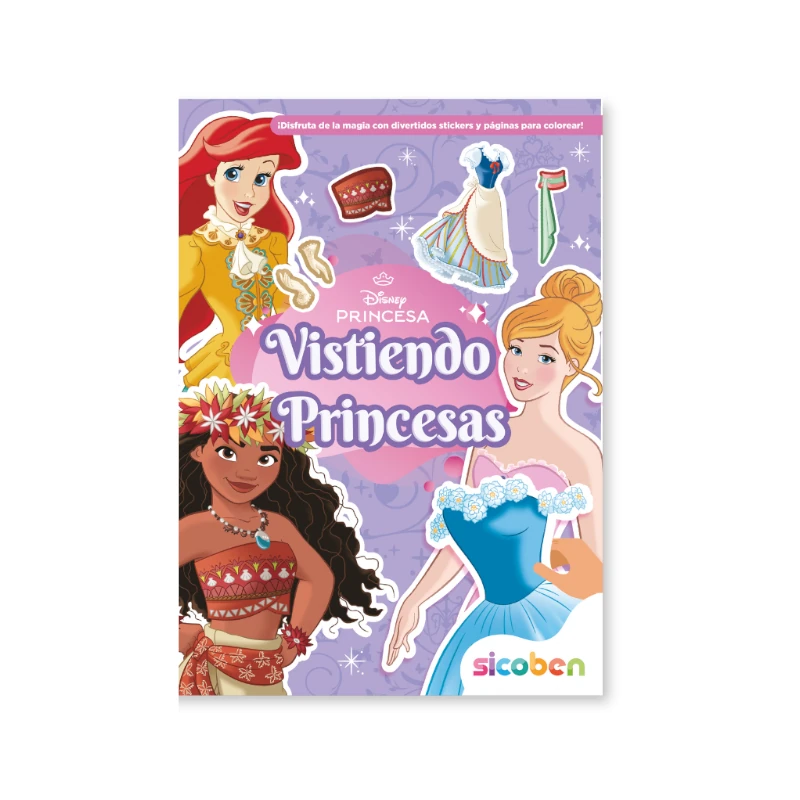 Libro De Actividades Vistiendo Princesas Disney Surtido 16 Pag