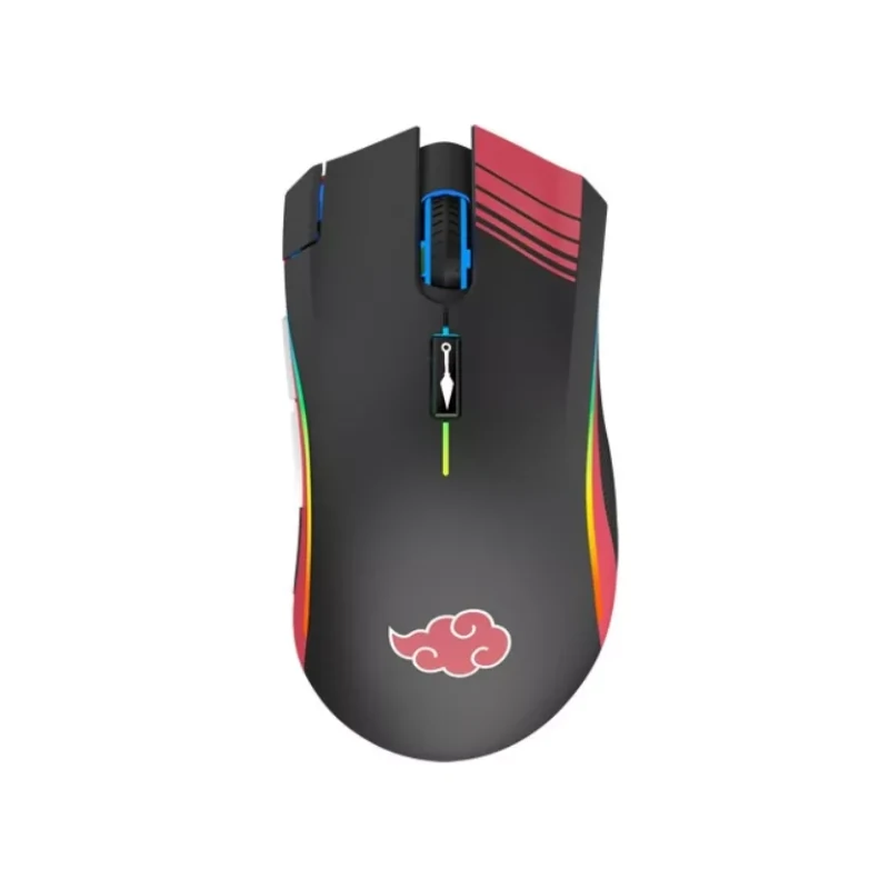 Mouse Checkpoint Gaming Usb Negro Rgb Mx-200 Naruto Akatsuki Dpi 10000