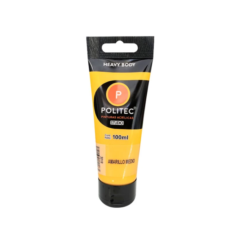 Pintura Acrilica L-3000 100Ml Amarillo Claro Politec