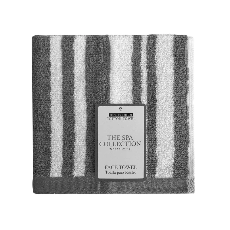 Toalla Para Rostro Diseño Rayas 33X33Cm 66G