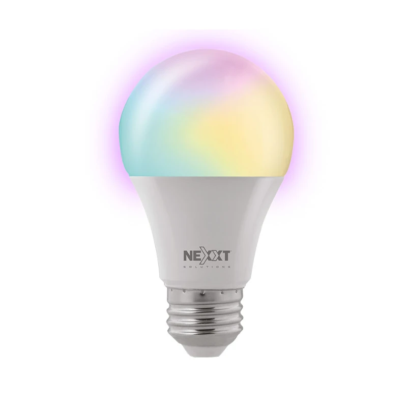 Bombillo Inteligente Led Wifi Nexxt Rgb A19 Multicolor