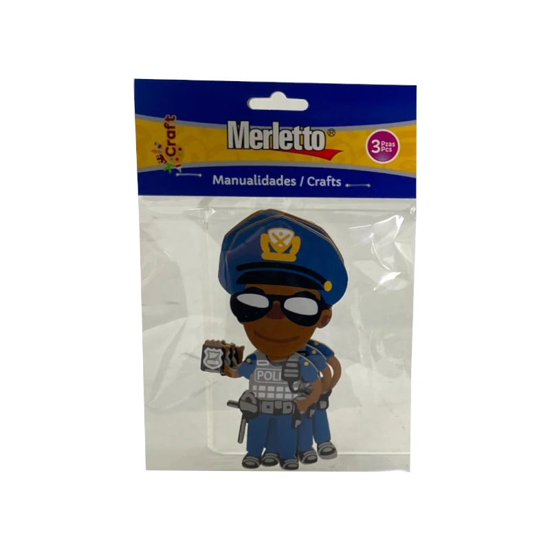Foamy Adhesivo 3D Policias Merletto