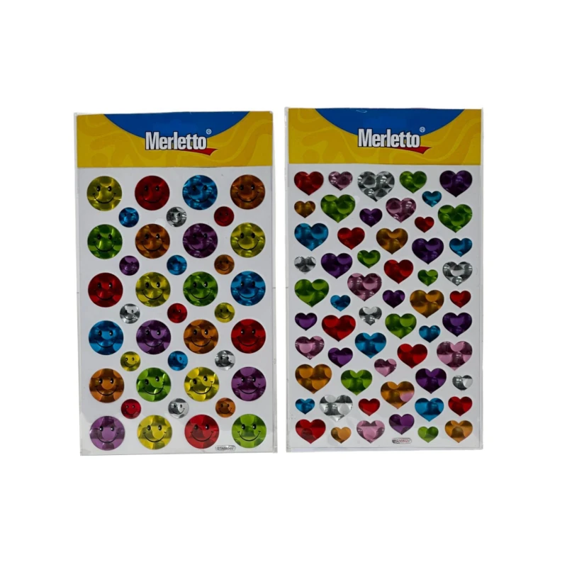 Calcomania Merletto Caritas/Corazones Surtido