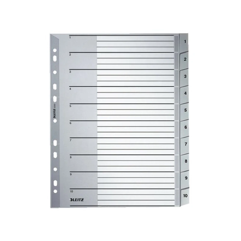 Separador De Hojas Leizt Numero 1-10