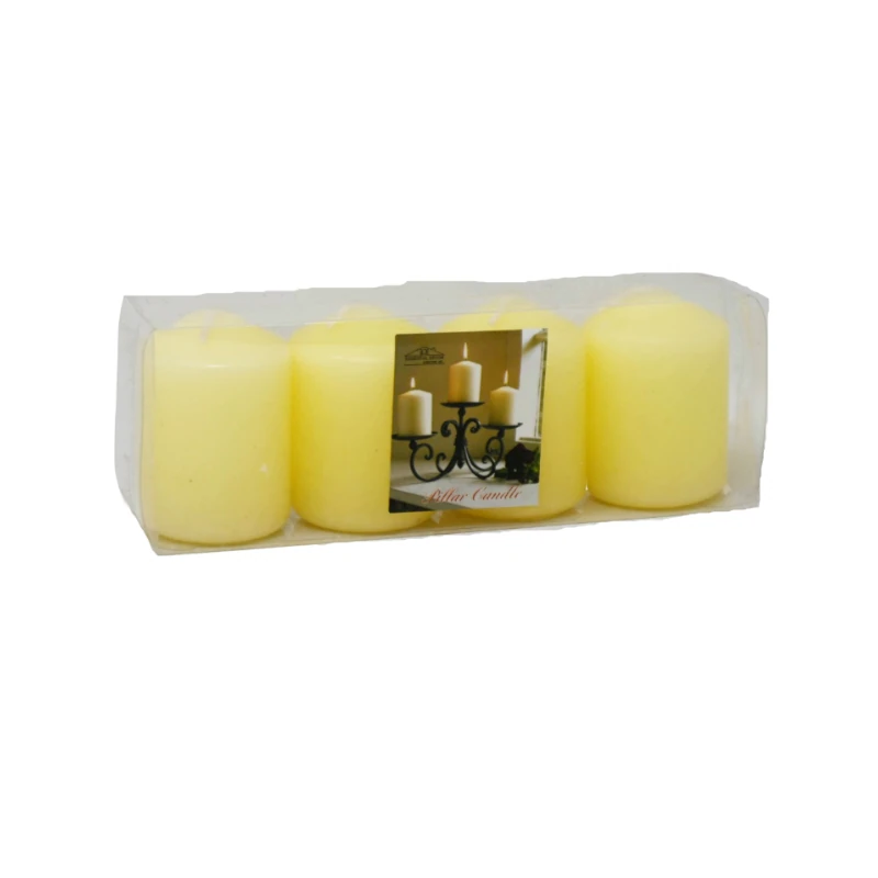 Velas 1.5X2  Paquete4 Pilar Camille
