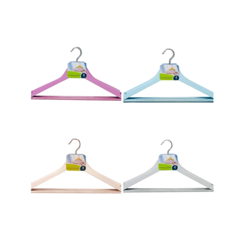 Gancho Madera Paquete4 P/Closet Surt