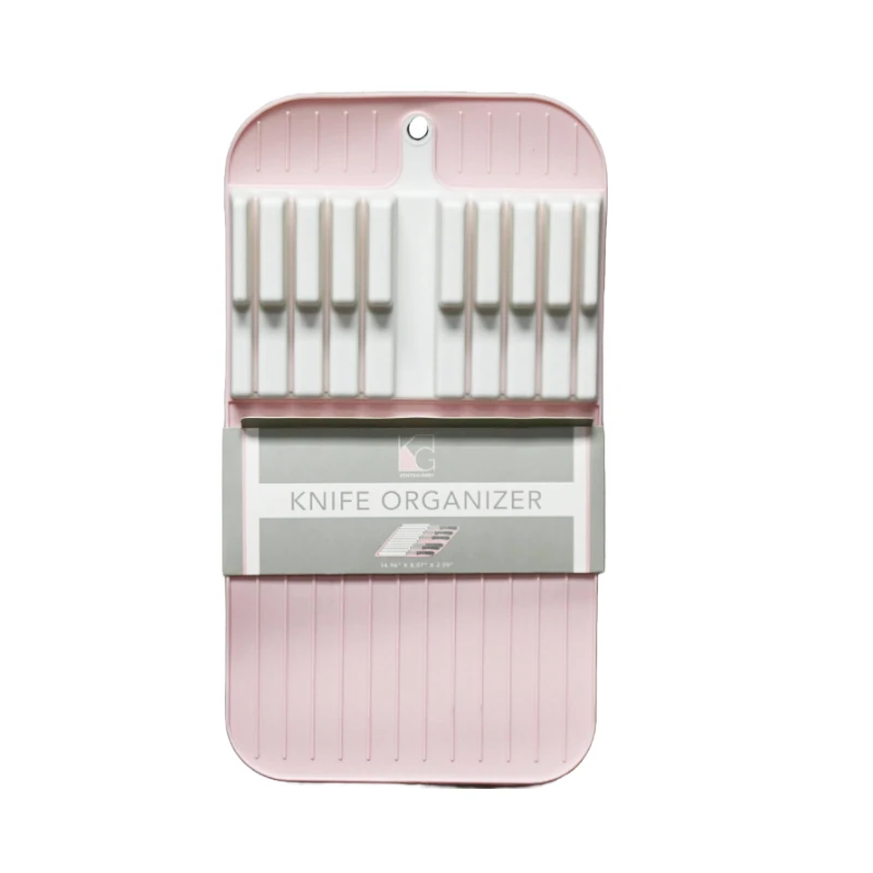 Organizador Cuchillos Silicon Rosa