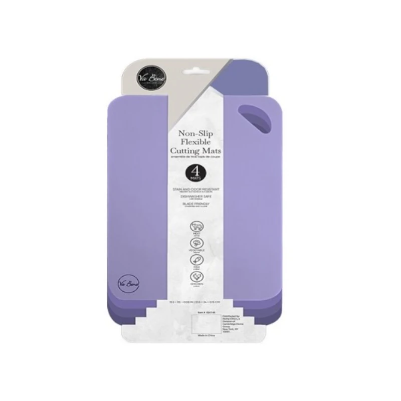 Tabla Plast Para Picar 13  Paquete4 Purpura