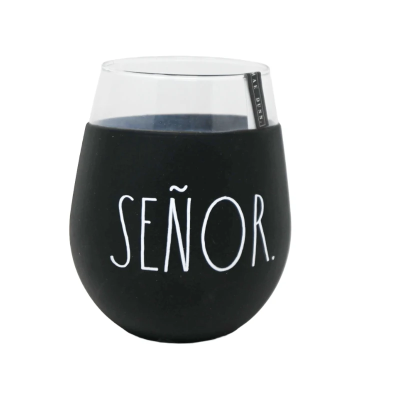 Copa Vino 22Oz Funda Silicon Negro