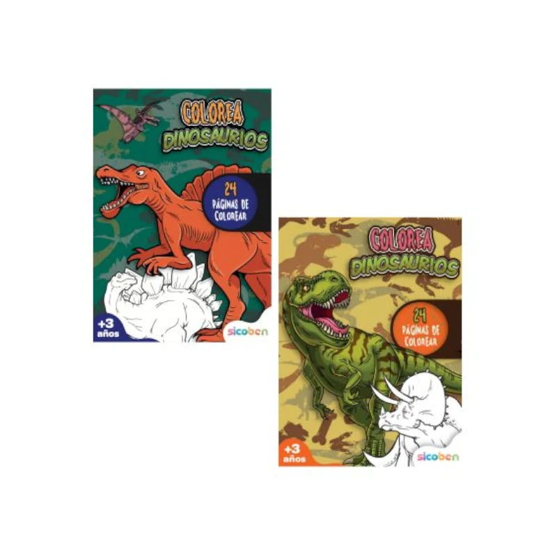 Libro De Actividades Coloreo Dinosaurios