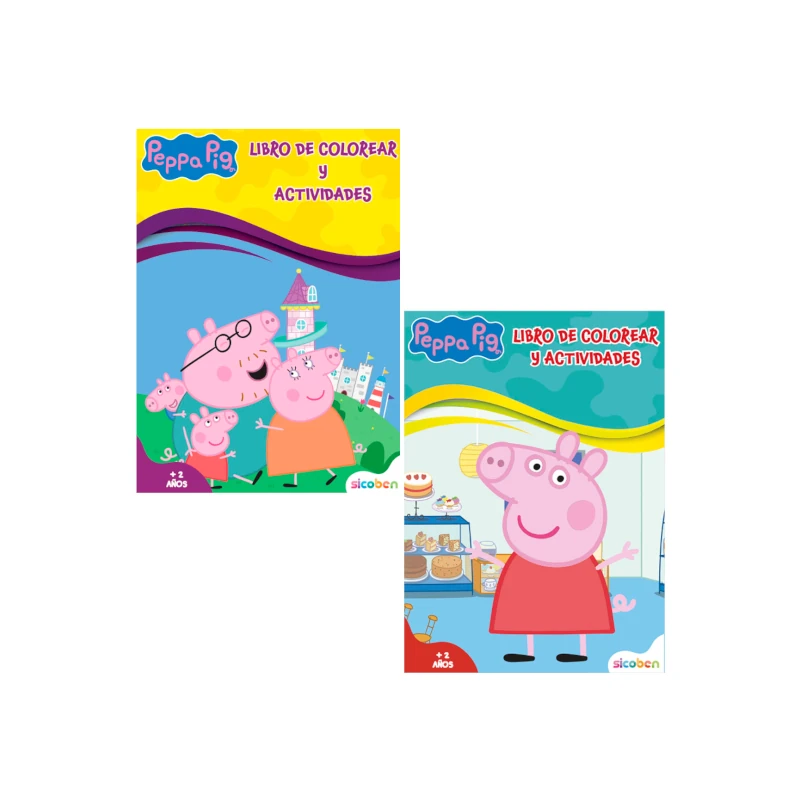 Libro De Actividades Y Colorear Peppa Surtido 24 Pag