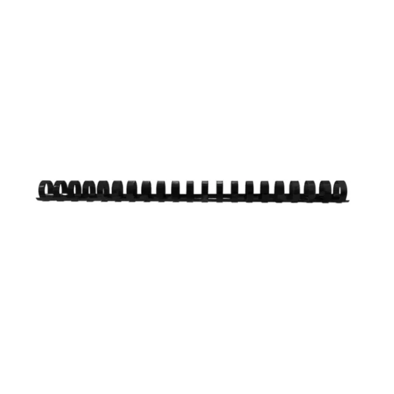 Espiral Plastico 1  Tamaño CartaBolsa de 25 piezas Redondo Negro Basic For Binding