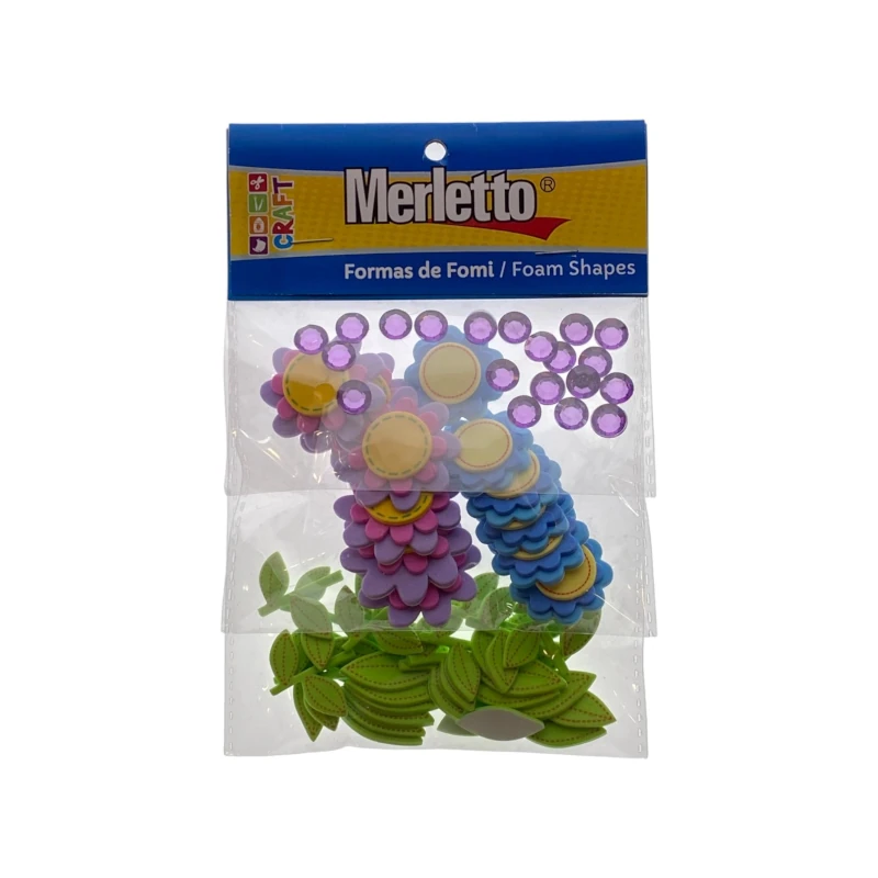 Foamy Adhesivo 3D Flores Paquete68 Merletto