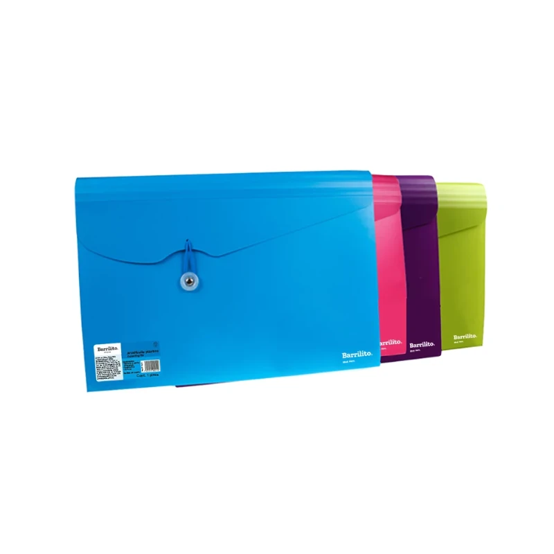 Acordeon Plastico Tamaño Oficio Expandido 12 Divisiones Surtido Barrilito