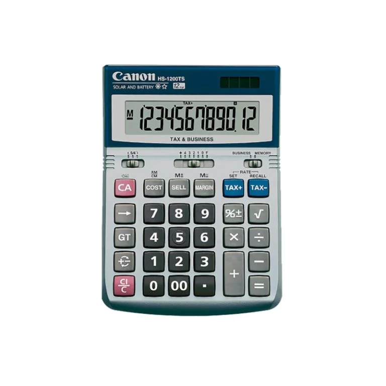 Calculadora Canon Hs-1200T 12 Digitos Solar