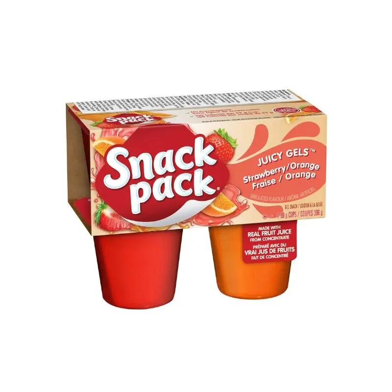 Gelatina Hunts Strawberry/Orange 3.25 Oz