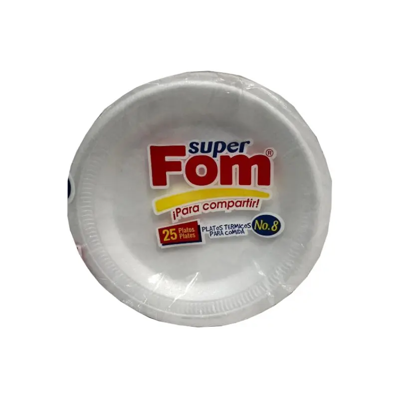 Plato #8 Super Fom Seco Pqt25