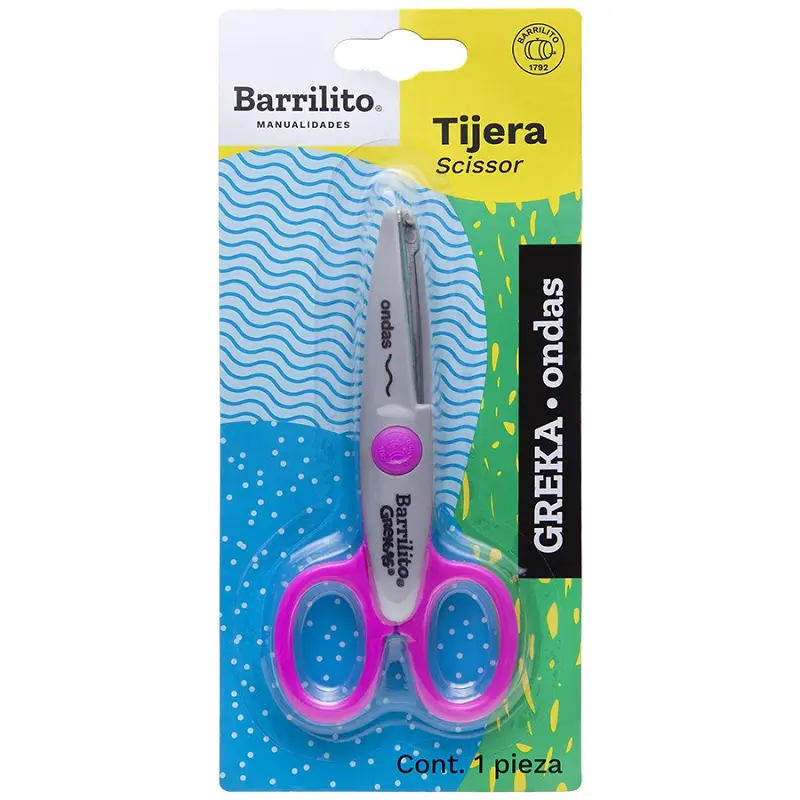 Tijera 5  Diseño Barrilito Ondas