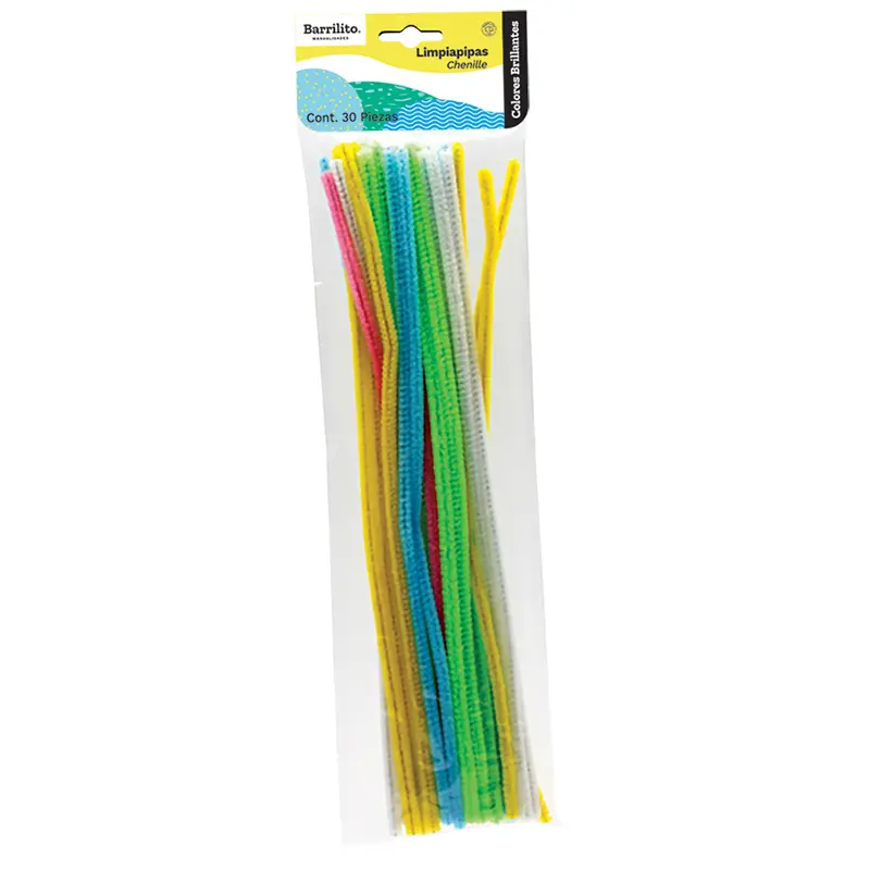 Limpia Pipas 30 Colores Pastel Surtido Barrilito