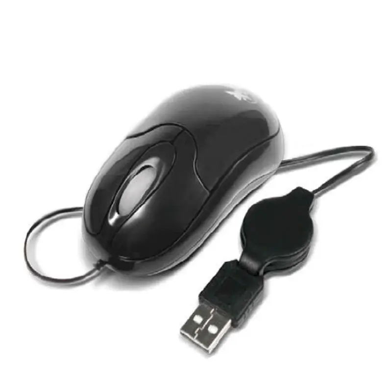 Mouse Xtech Usb Retractil Negro Xtm-150
