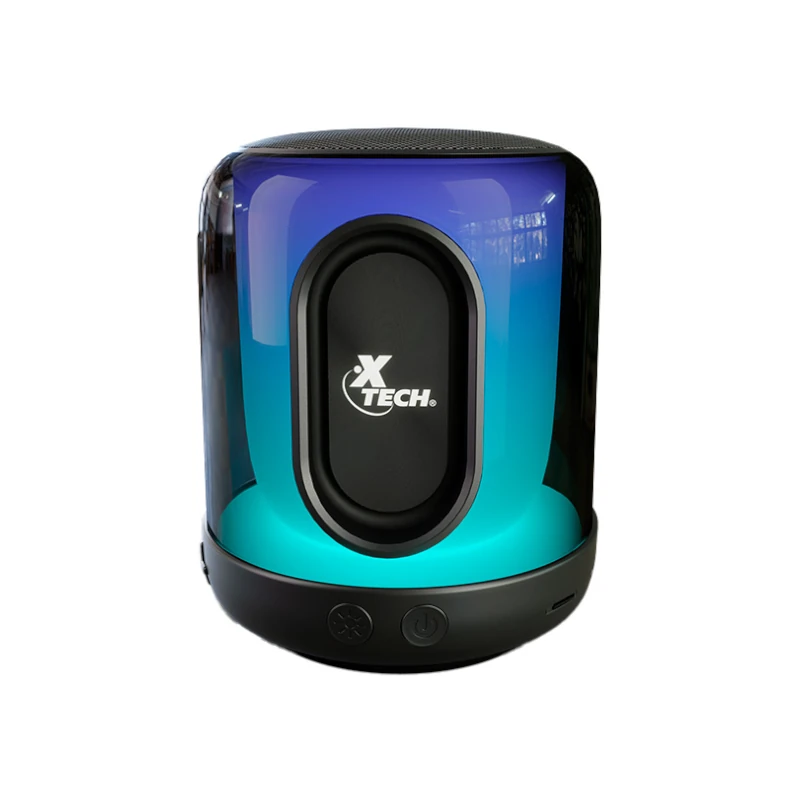 Parlante Xtech Inalambrico Portatil C/Luces Led Negro XTS-617