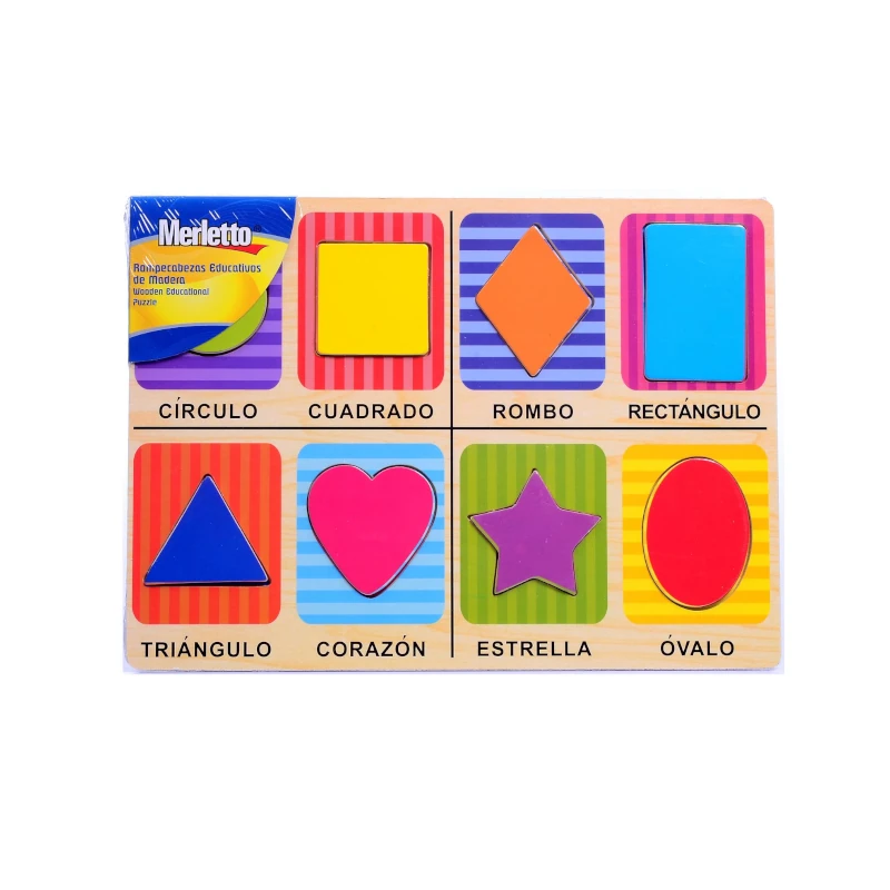 Rompecabeza Madera Figura Geometrica Merletto 0616