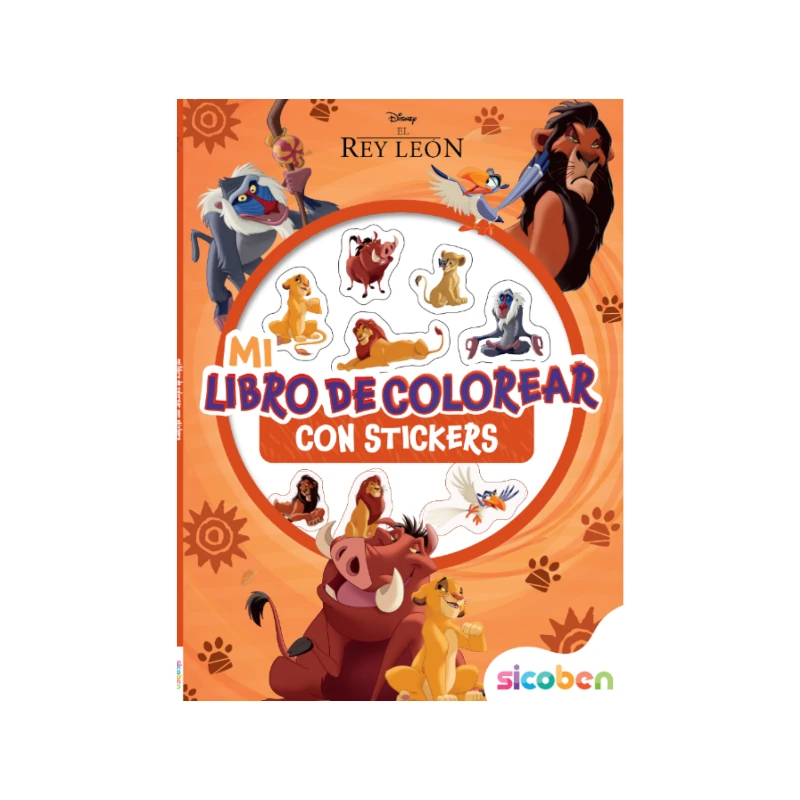 Libro De Actividades Coloreo Con Stickers Disney 24 Pag