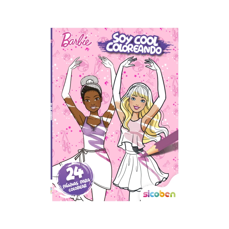 Libro De Actividades Colorea Soy Cool Barbie 24 Pag