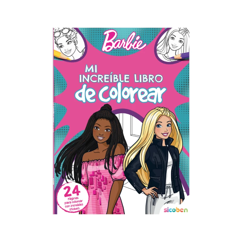 Libro De Actividades Coloreo Mi Increible Barbie 24 Pag