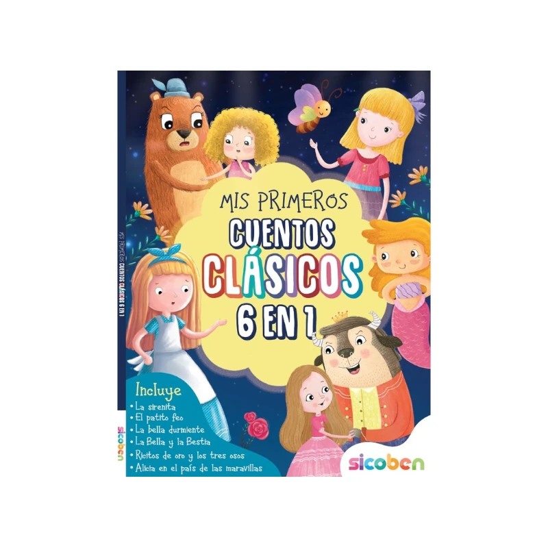Libro De Cuentos Clasicos 6En1 Sicoben 96 Pag