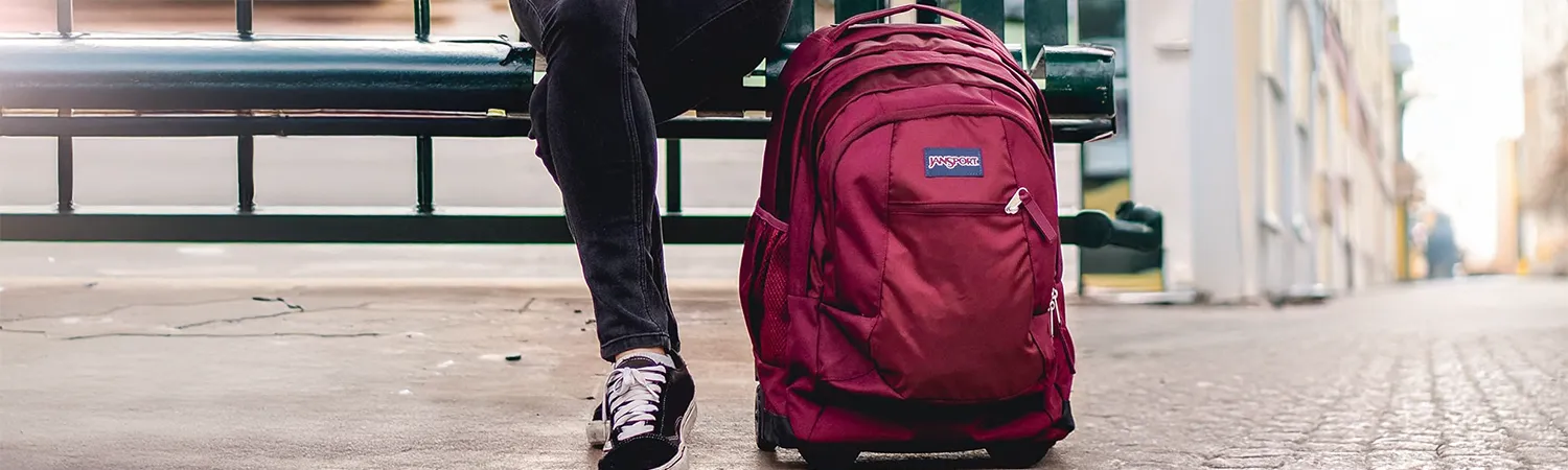 Mochila Jansport con rodos escolar