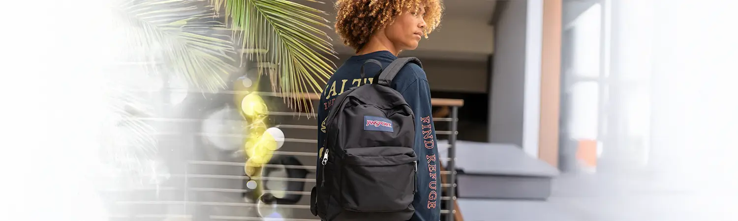 Mochila Jansport clásica color negro