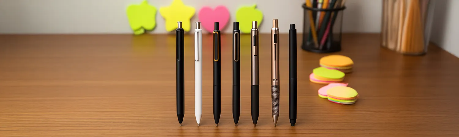 Plumas, bolígrafos o marcadores para estudio