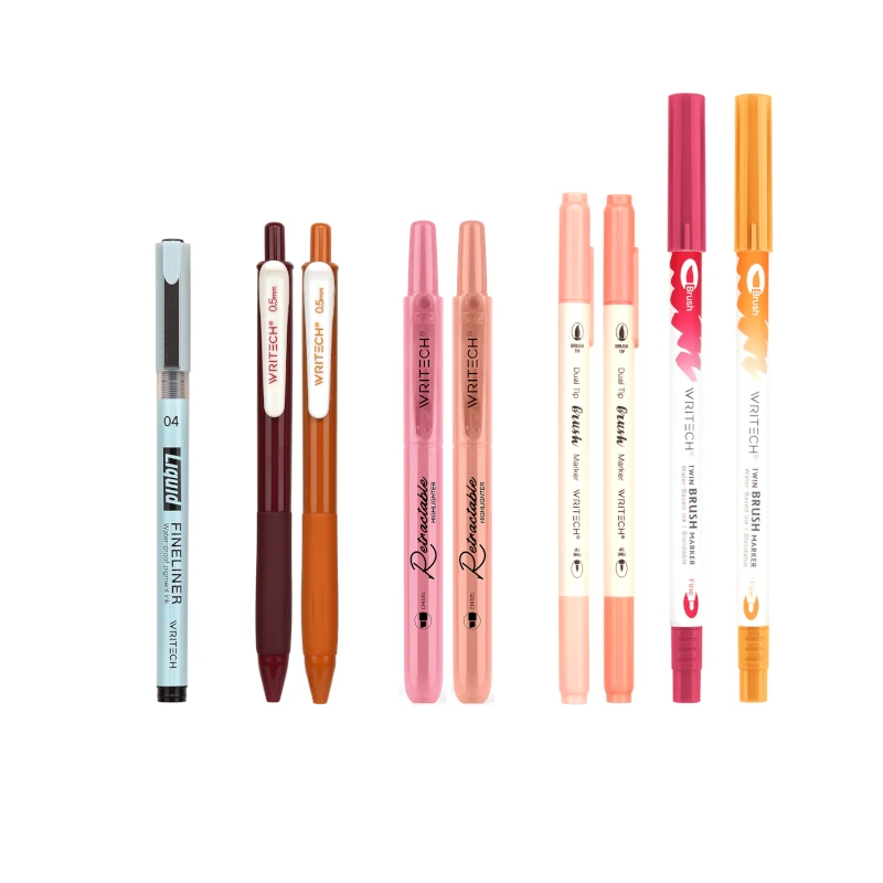 Boligrafo Writech Kit 9Pzs Rojo-Rosa