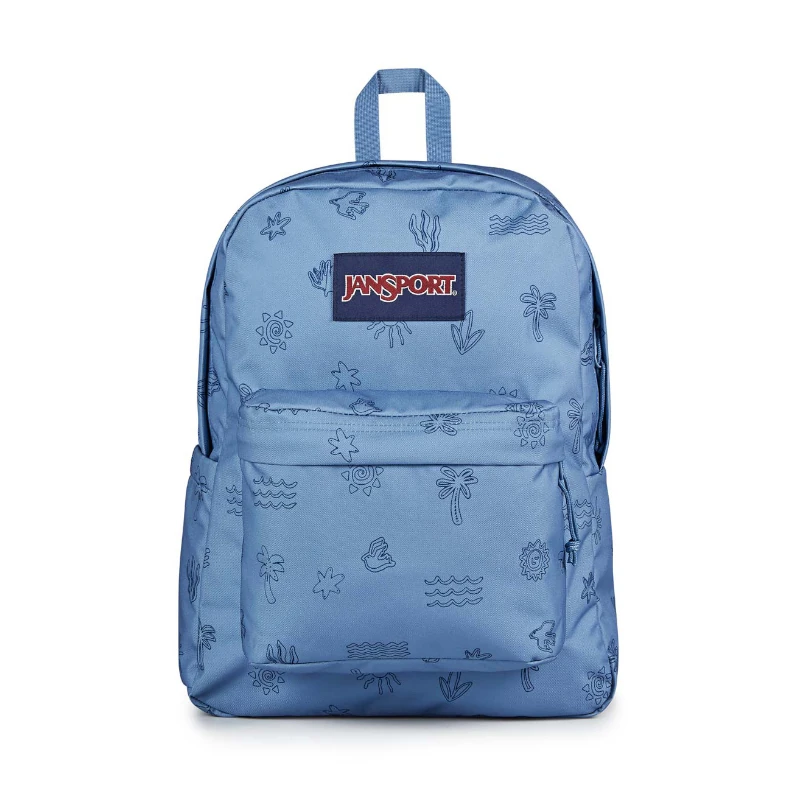Mochila Jansport Superbreak Plus Sunny Sketches Blue