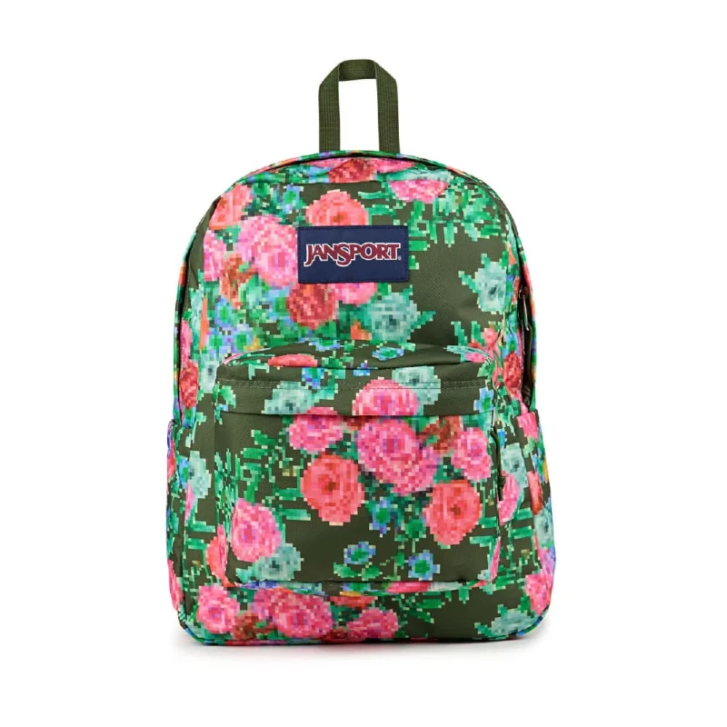 Mochila Jansport Superbreak Bit Bouquet Green