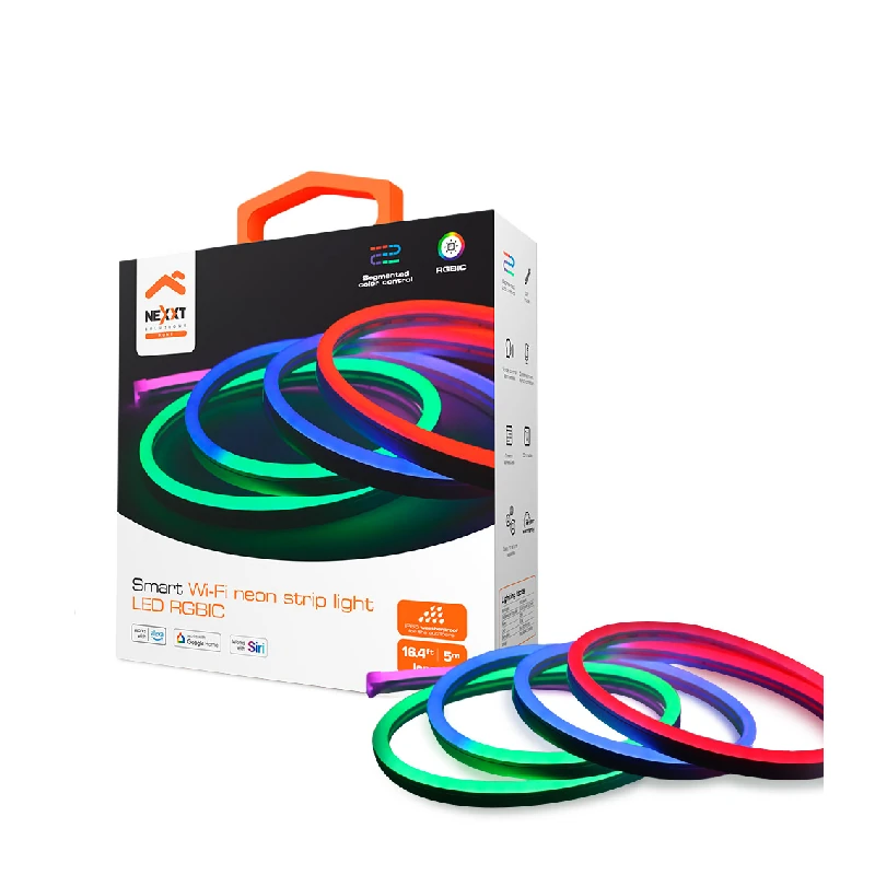 Cinta Luz Led Inteligente Wifi Neon Nexxt 5Mts Multicolor