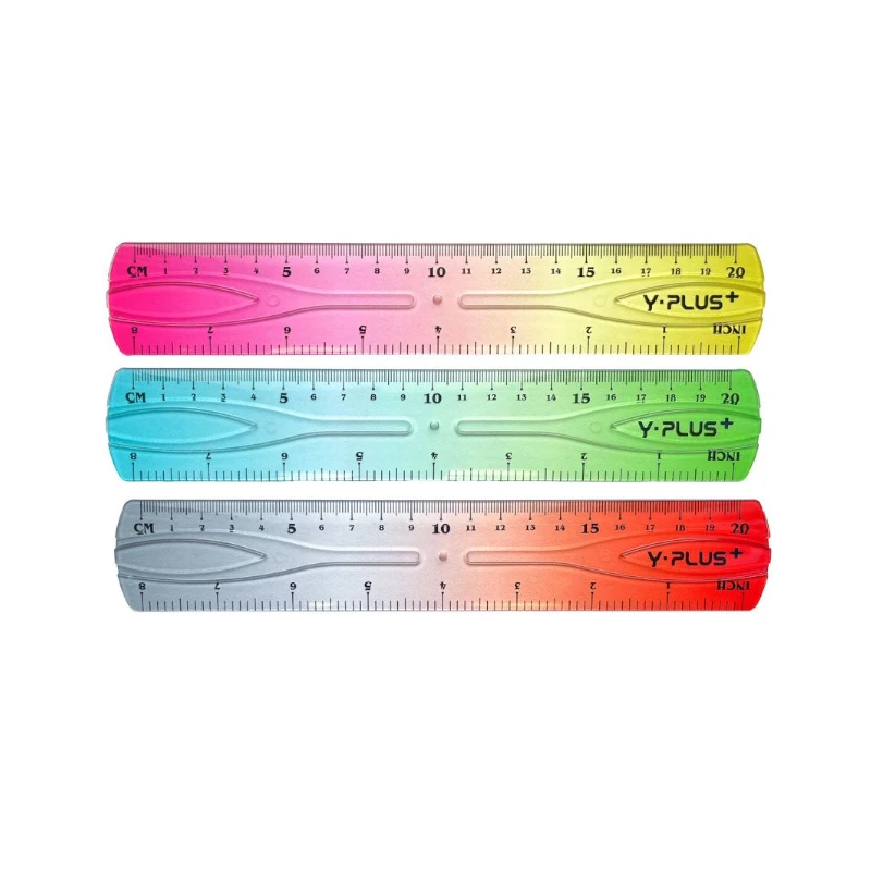 Regla Plastica 20Cm Flexible Y-Plus