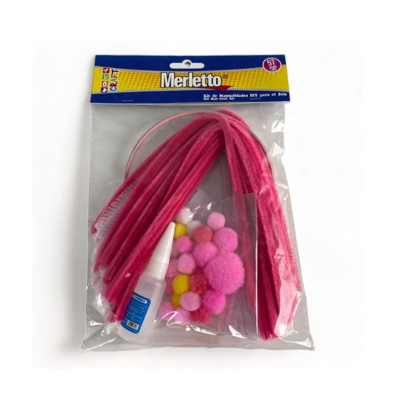 Set Creador Manualidad Vincha Con Accesorios Paquete57 Merletto