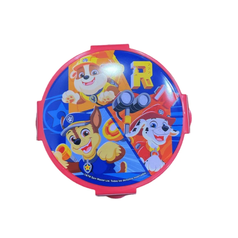 Recipiente Plastico Redondo Con Tapa Paw Patrol