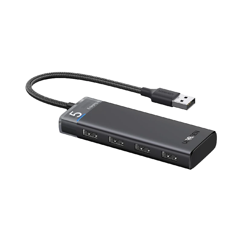 Hub Usb 3.0 4 Puertos Negro Cm653 Ugreen