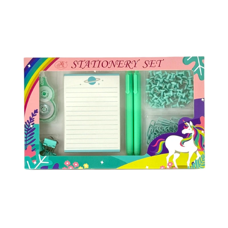 Set Escolar Pqt118 Unicornio Surtido