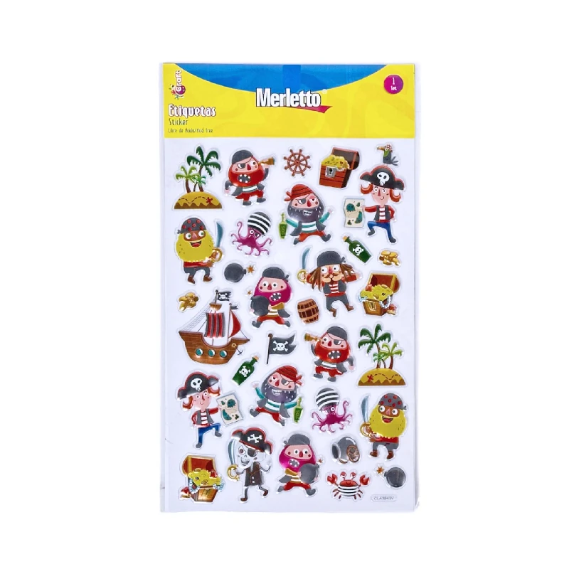 Calcomania Merletto Piratas