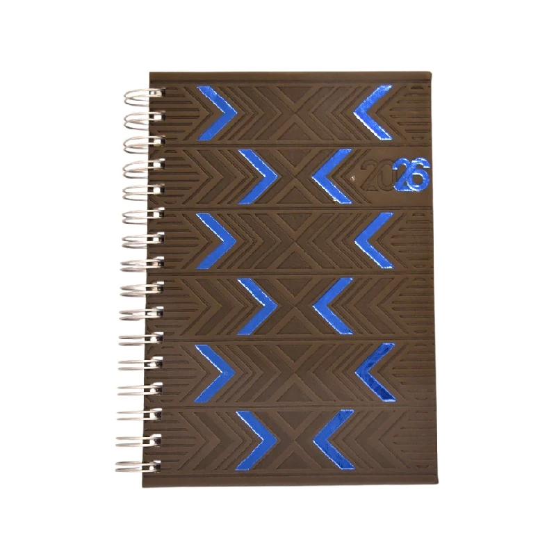 Agenda Espiral 2026 Ferrini Con Diseño Gris