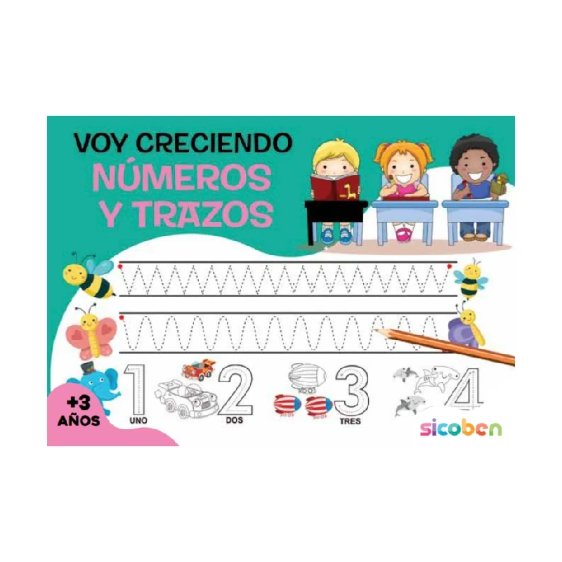 Libro De Actividades Voy Creciendo Trazos y Numeros 96 Pag